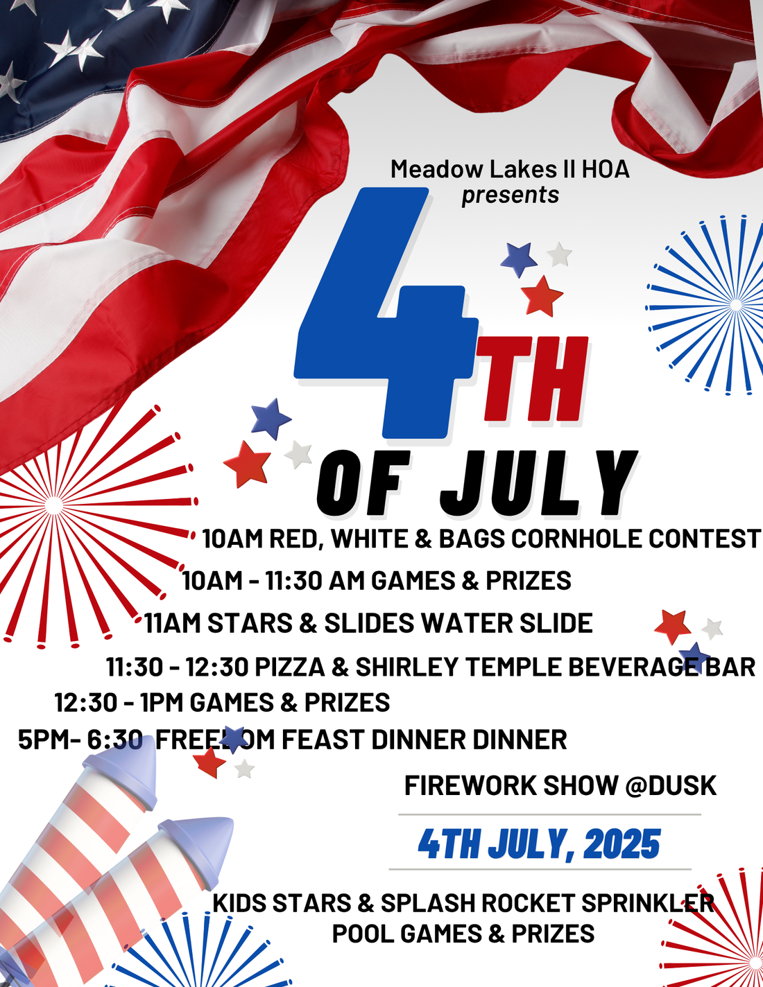 4th of July Party Information!